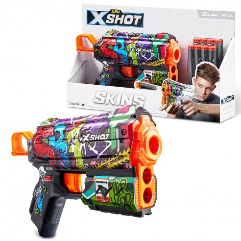 Zuru X-Shot Skins Flux Dart Blaster - Apocalypse (8 Darts) 