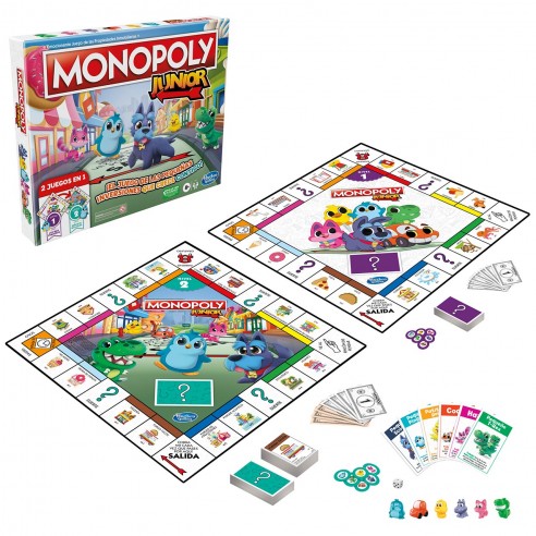 MONOPOLY JUNIOR 2 GAMES IN 1 F8562...