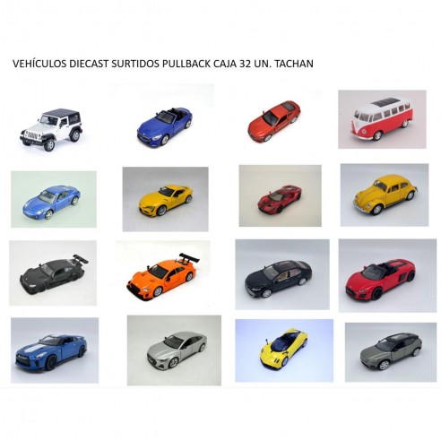 ASSORTED DIECAST VEHICLES PULLBACK...