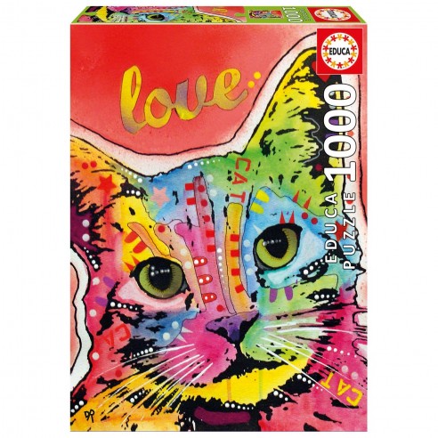 1000 TILT CAT LOVE PUZZLE 19257 EDUCA