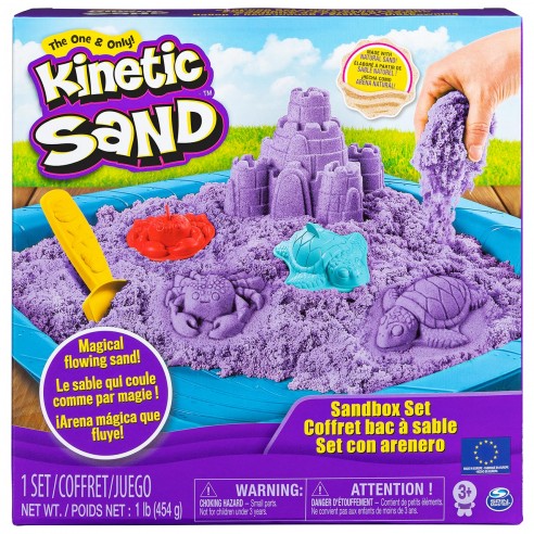 KINETIC SAND SANDBOX SET MORADO...