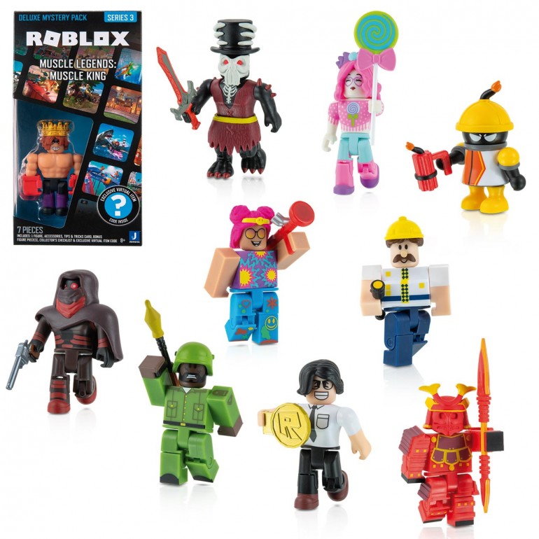 Roblox Series 3 Muscle Legends Muscle King 3 Deluxe Mystery Pack Jazwares -  ToyWiz