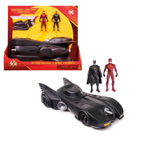 THE FLASH BATMOBILE FLASH AND BATMAN...