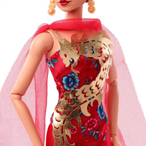 Barbie Signature Looks Muñeca Vestido Largo de Colección +6 años