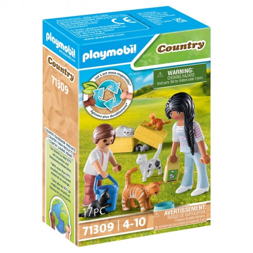 COUNTRY CAT FAMILY 71309 PLAYMOBIL
