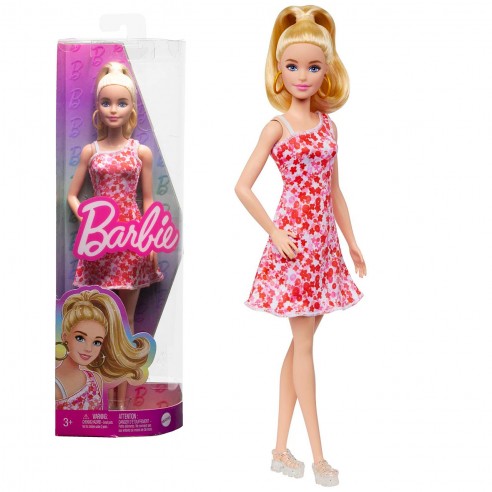 BARBIE FASHIONISTA DOLL PINK DRESS...