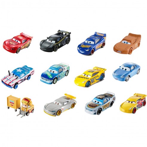 Disney-coches Pixar Cars 3 2 de alta calidad para niños, coches de