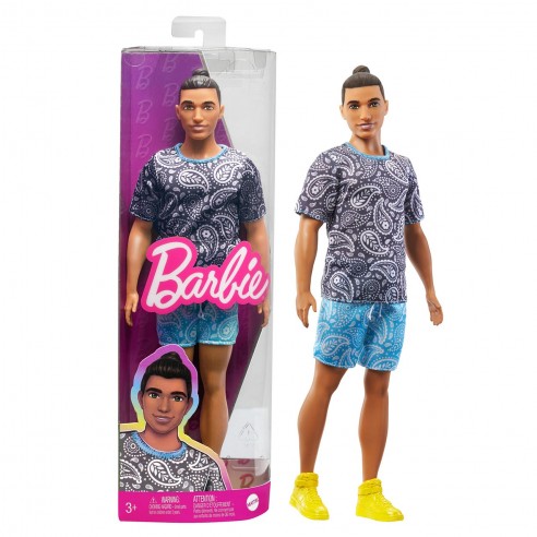 FASHIONISTA KEN DOLL PRINTED BANDANNA...