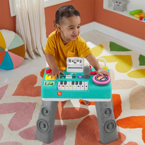 Fisher-Price Laugh & Learn Mix & Learn DJ Table, Musical Learning Toy for  Baby & Toddler