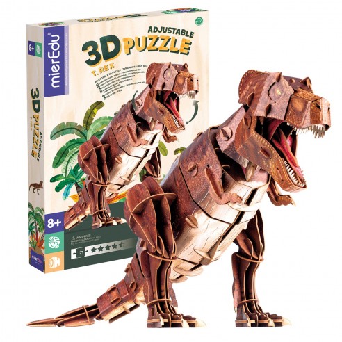 Educa Borrás - T-Rex - 3D Creature Puzzle, 3D PUZZLE