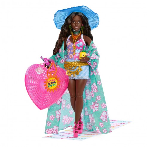 BARBIE EXTRA FLY BEACH CURVY DOLL...