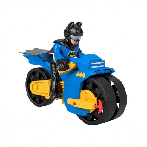 BATMAN Y BATCYCLE IMAGINEXT HNM32 MATTEL