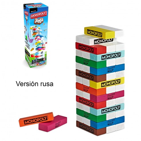 MONOPOLY JENGA EN RUSO E8831 HASBRO...