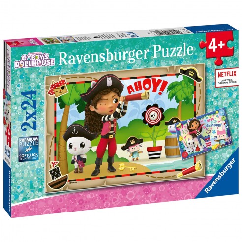 PUZZLE 2X24 PIECES GABBY´S HOUSE...