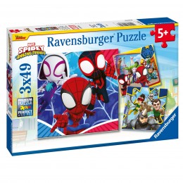 PUZZLE 3X49 PIEZAS SPIDEY...