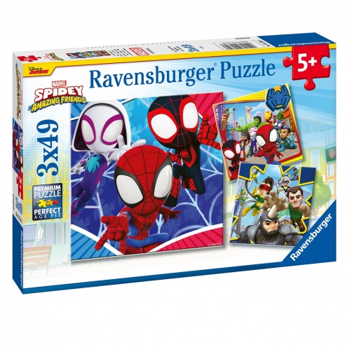 PUZZLE 3X49 PIECES SPIDEY 05730...