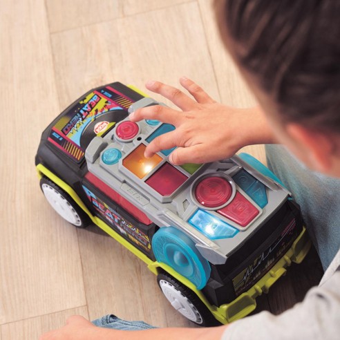 Carro de brinquedo Beat Hero, 32 cm, com luzes intermitentes e música,  STREETS N BEATZ, 3 modos de jogo, inclui pilhas ㅤ, MAJORETTE