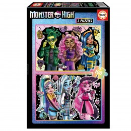 PUZZLE 2X100 MONSTER HIGH...