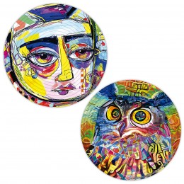 ROUND 3D PUZZLE ABSTRACT...