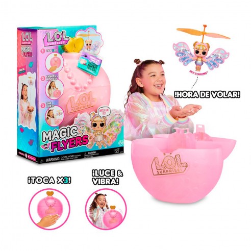  L.O.L. Surprise! Magic Flyers: Flutter Star- Hand Guided Flying  Doll, Collectible Doll, Touch Bottle Unboxing, Great Gift for Girls Age 6+,  Multicolor : Toys & Games