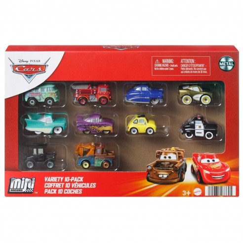 CARS MINIS 10 PACK DE 1 HFC77 MATTEL