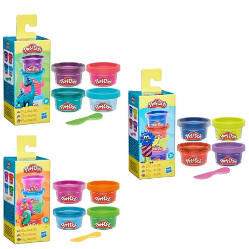 MINI PACK OF 4 JARS OF PLAY-DOH PLAY...