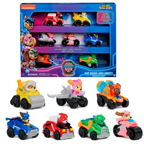 PAW PATROL MOVIE PACK 7 VEHÍCULOS...