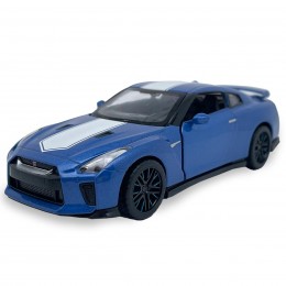 NISSAN GT-R 1:32 PULLBACK AZUL 2