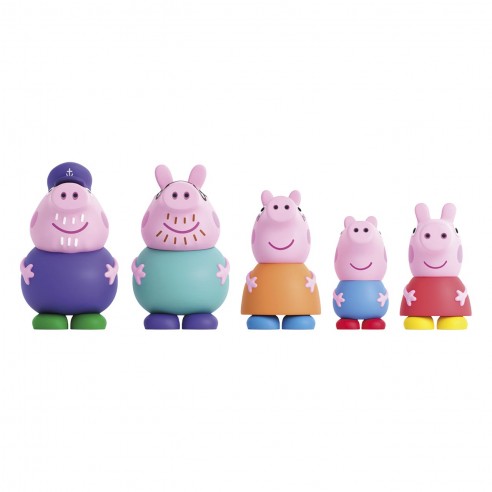 Figuras Peppa Pig y su familia