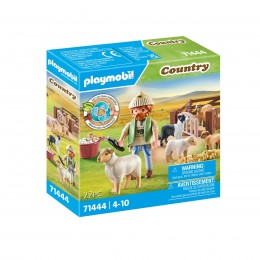 SHEPHERD WITH FLOCK OF...