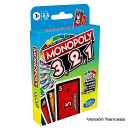 JUEGO CARTAS MONOPOLY 3,2,1...