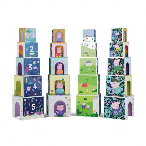 PEPPA FAMILY STACKING CUBES