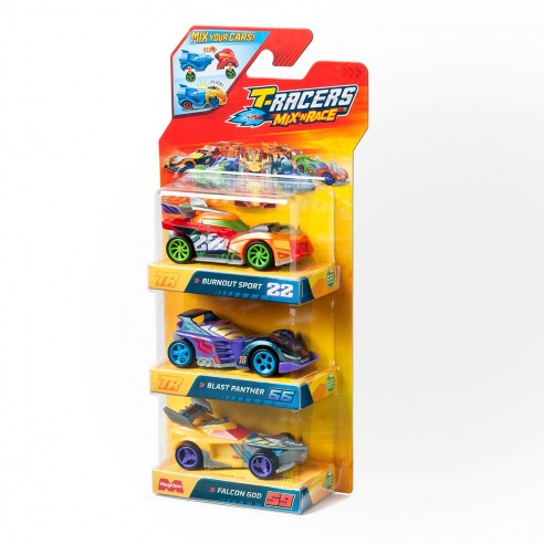 T-RACERS MIX ´N RACE PACK 3 BLISTER...