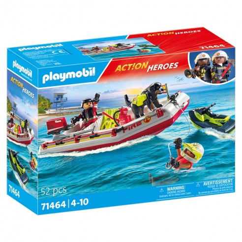 FIRE BOAT WITH JET SKI ACTION 71464...