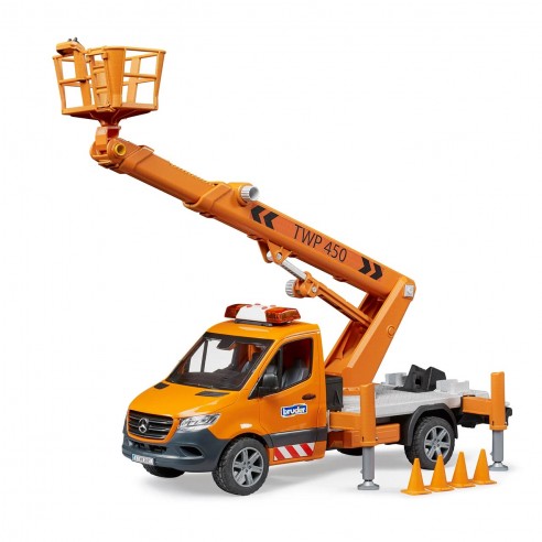 MB SPRINTER WITH PLATFORM CRANE AND...