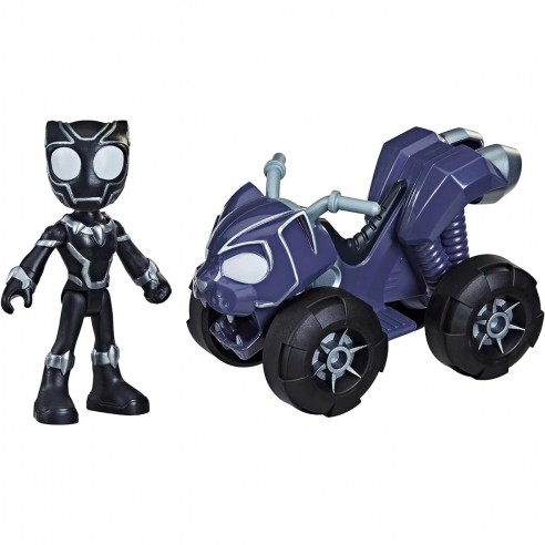 SPIDEY BLACK PANTHER FIGURE AND QUAD...