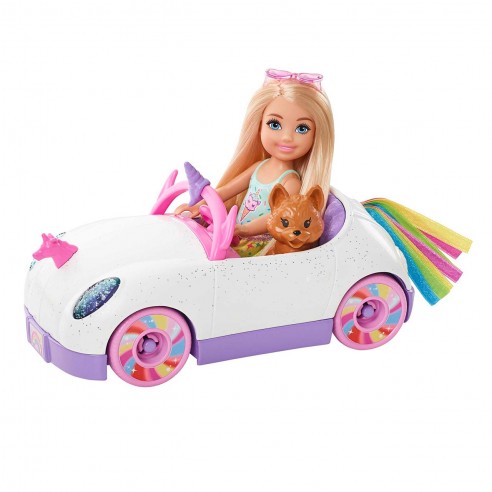 BARBIE CHELSEA DOLL WITH CAR AND...