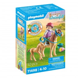 NIÑO CON PONI Y POTRO...