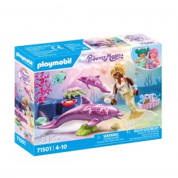 MERMAID WITH DOLPHINS...