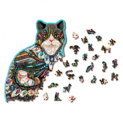 PUZZLE MADERA THE JEWELED CAT 250...