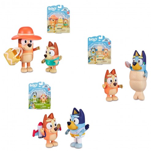 BLUEY - PACK 2 FIGURINES - 3 ASSORTED...