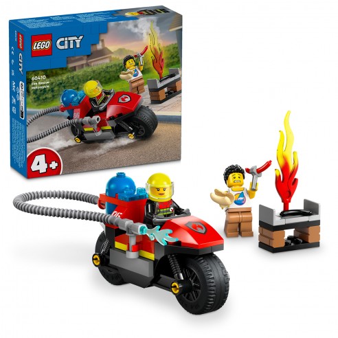 MOTO DE RESCATE DE BOMBEROS LEGO CITY...