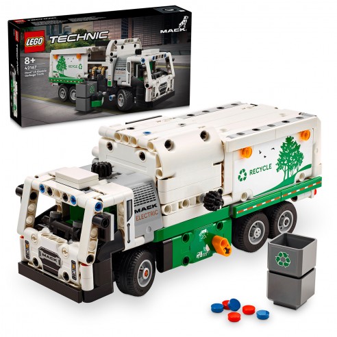 WASTE TRUCK MACK LR ELECTRIC LEGO...