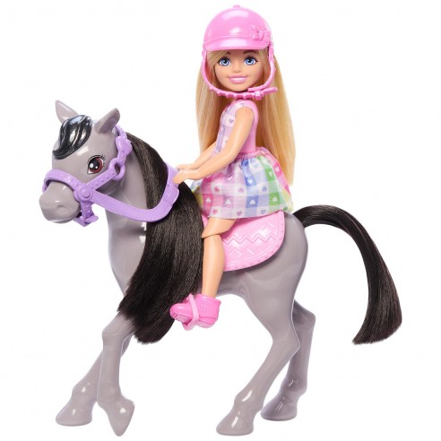 MUÑECA BARBIE CHELSEA Y SU PONI HTK29...