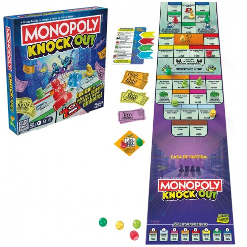 JUEGO MONOPOLY KNOCKOUT F8995 HASBRO...