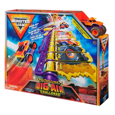 Playset Monster Jam Crazy Bull Big Air Challenge 1:64
