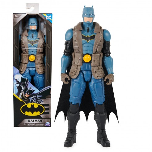 30 CM BATMAN FIGURE WITH OVERCOAT...