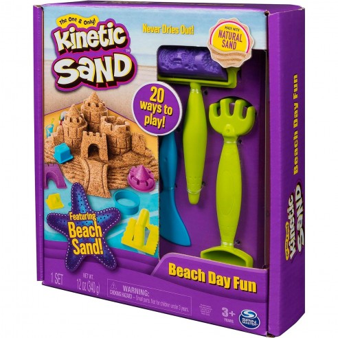 A DAY AT THE BEACH KINETIC SAND...