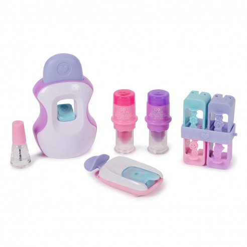 Kit De Manicura GO GLAM NAIL – Estampadora Y Aplicadores Para Niñas De 7+ Años, 4 Diseños De Uñas (Corazones, Flores, Sonrisas, Mariposas)