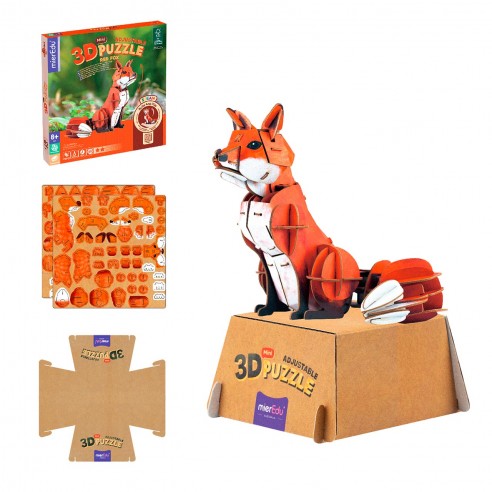 MINI PUZZLE 3D RED FOX ME4114 MIEREDU